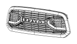 Image of NAMEPLATE. RAM. [Front End Parts Module]. image for your 2012 Dodge Charger   