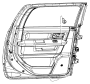 Image of COVER. Release Handle Bezel. Left. [Black/Diesel Gray]. image for your Dodge