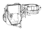Image of Heater. Case. Blower. HVAC. Housing. HVAC Blower Motor. image for your 2017 Ram 1500 Outdoorsman Crew Cab Pickup Fleetside 5.7L HEMI V8 A/T RWD 
