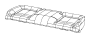 Image of COVER. Rear Seat Cushion. [Black], [POWER 6-WAY. image for your 2016 Dodge Challenger   