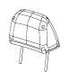 View HEADREST. Front. Export, Right or Left.  Full-Sized Product Image