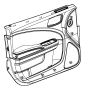 View PANEL ASSEMBLY. Front Door Trim. Left.  Full-Sized Product Image