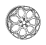 View WHEEL. Aluminum. Front or Rear.  Full-Sized Product Image
