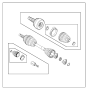 View BOOT KIT. Half Shaft. Export, Used for: Right and Left.  Full-Sized Product Image