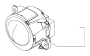 View LAMP. Fog, Front Fog. Canada, Export, Left, Mexico, Right, Right or Left, US, Canada, Used for: Right and Left, Used for: Right And Left.  Full-Sized Product Image