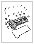 Image of COVER. Cylinder Head. Left. image for your 2023 Dodge Charger 6.2L SuperCharged V8 SRT Hellcat Widebody Jailbreak 