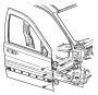 View PANEL. Front Door Outer Repair. Left.  Full-Sized Product Image
