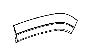 View MOLDING. Wheel Flare. Quarter Panel. Left.  Full-Sized Product Image