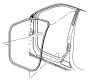 View WEATHERSTRIP. Front Door Secondary, Front Door Sill Secondary. Left, Left Or Right, Right, Right or Left, Used for: Right and Left.  Full-Sized Product Image