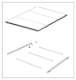 Image of RAIL. Tonneau Cover. Left.  -XB9. image for your RAM 2500