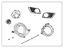 View BEZEL. Fog Lamp. Left.  Full-Sized Product Image