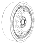 Image of Used for: TIRE AND WHEEL ASSY. Collapsed. [17&quot; Inflatable Spare. image for your 2018 Chrysler Pacifica   