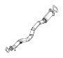 68110134AG Pipe. Exhaust. Crossover. (Front)