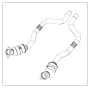 Image of Used for: PIPE AND CONVERTER. Front. Left. Export. [6.4L SRT HEMI SMPI V8. image for your 2009 Dodge SPRINTER 2500 VAN 144" WB  