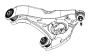 Image of ARM. Lower Control. Front. Left, Left Front, Left Side. [Load Leveling and. image for your 2009 Dodge Avenger   