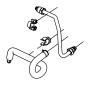 Image of CLIP. Used for: Line and Hose, Used for: LineandHose. Mounting. -SD1, [DUAL REAR WHEELS]. image for your 2007 Dodge Ram 3500   