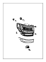 Image of Tail Light Bracket image for your 1995 Jeep Wrangler   