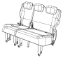 View COVER. Rear Seat Cushion. Left.  Full-Sized Product Image 1 of 5