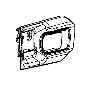 Image of BEZEL. Release Handle. Right. [Canyon Brown/Lt. Frost. image for your Dodge