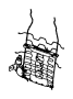 Bracket. Seat. Support. Frame. (Front, Upper). A Bracket for a headrest.