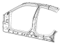 Image of REINFORCEMENT. Body Side Aperture Front. Inner. Right. [HELLCAT WIDEBODY ADAPT. image for your Dodge
