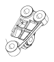 68363996AA Mount. Support. Bracket. Engine. (Rear)