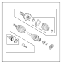 View BOOT KIT. Half Shaft. Export, Used for: Right and Left.  Full-Sized Product Image