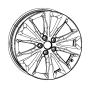 View WHEEL. Aluminum. Front or Rear.  Full-Sized Product Image