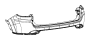 68351629AC Bumper Cover (Rear, Upper)