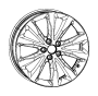 View WHEEL. Aluminum. Front or Rear.  Full-Sized Product Image