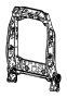 Image of FRAME. Front Seat Back. [40/20/40 Split Bench. image for your 2012 Dodge Grand Caravan   