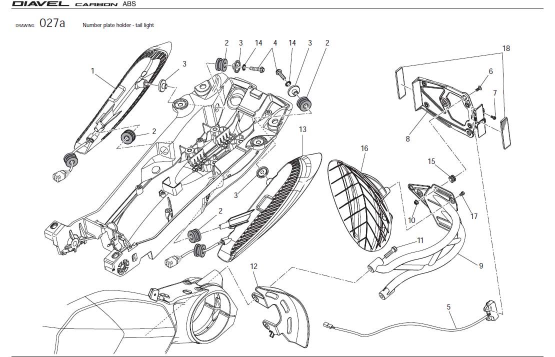 17Number plate holder - tail lighthttps://images.simplepart.com/images/parts/ducati/fullsize/DIAVEL_CARBON_USA_2011088.jpg