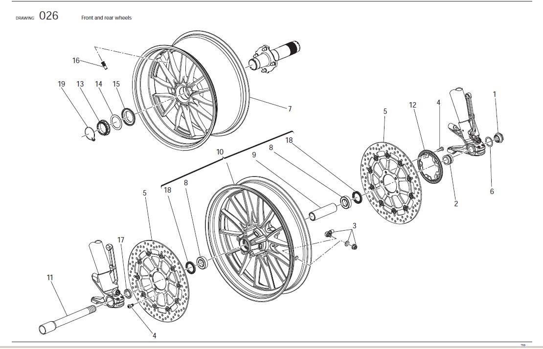 Ducati Hypermotard Brake disc. Wheels, FRONT, REAR, Tires, Wheel - 492. ...