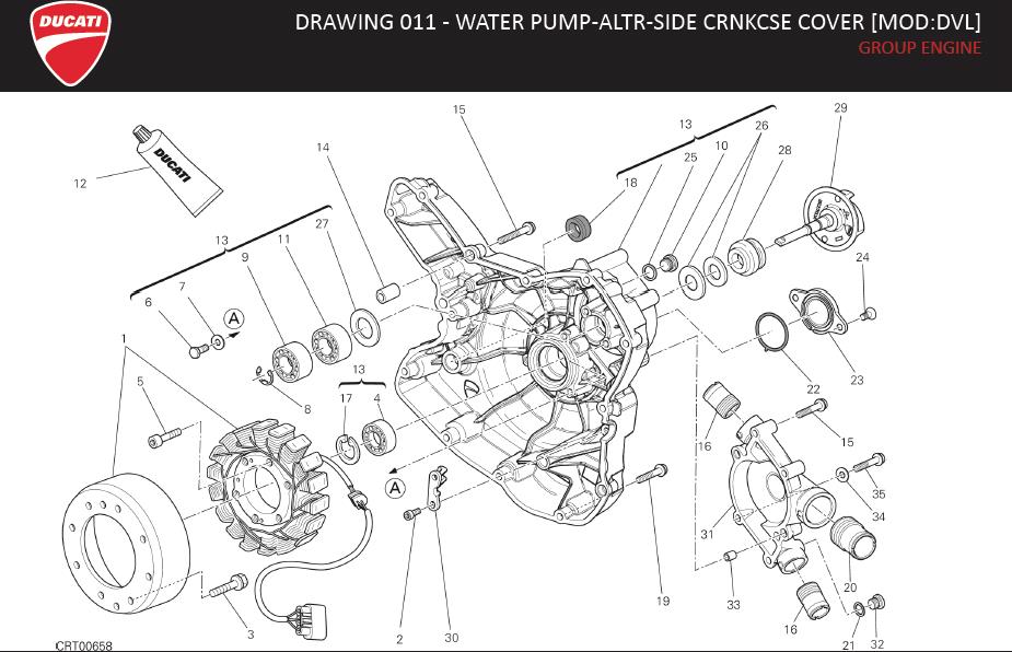 31DRAWING 011 - WATER PUMP-ALTR-SIDE CRNKCSE COVER [MOD:DVL]; GROUP ENGINEhttps://images.simplepart.com/images/parts/ducati/fullsize/DIAVEL_MY16_USA_EN040.jpg