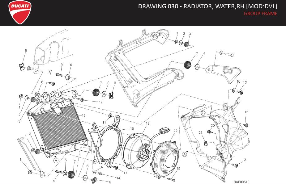 22DRAWING 030 - RADIATOR, WATER,RH [MOD:DVL]; GROUP FRAMEhttps://images.simplepart.com/images/parts/ducati/fullsize/DIAVEL_MY16_USA_EN104.jpg