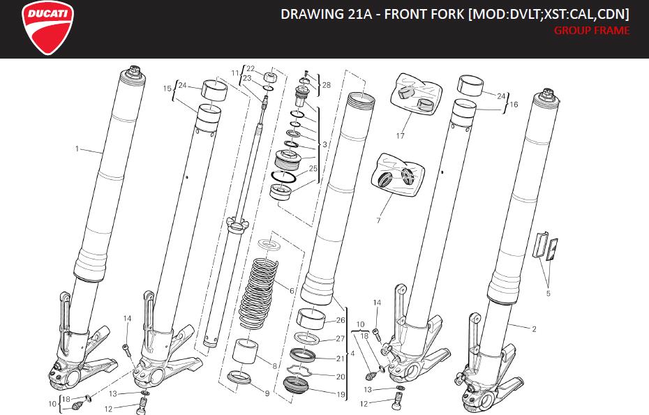 5DRAWING 21A - FRONT FORK [MOD:DVLT;XST:CAL,CDN]; GROUP FRAMEhttps://images.simplepart.com/images/parts/ducati/fullsize/DIAVEL_STRADA_MY13_USA_EN_2013110.jpg