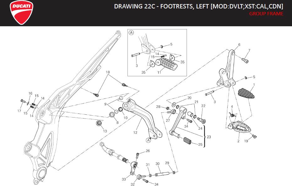 32DRAWING 22C - FOOTRESTS, LEFT [MOD:DVLT;XST:CAL,CDN]; GROUP FRAMEhttps://images.simplepart.com/images/parts/ducati/fullsize/DIAVEL_STRADA_MY13_USA_EN_2013116.jpg