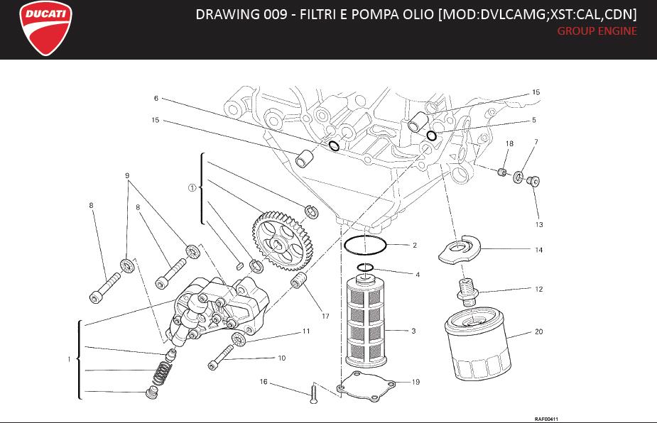 16DRAWING 009 - FILTRI E POMPA OLIO [MOD:DVLCAMG;XST:CAL,CDN]; GROUP ENGINEhttps://images.simplepart.com/images/parts/ducati/fullsize/DVL_AMG_MY13_USA_EN032.jpg