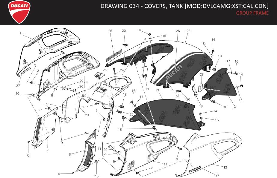 12DRAWING 034 - COVERS, TANK [MOD:DVLCAMG;XST:CAL,CDN]; GROUP FRAMEhttps://images.simplepart.com/images/parts/ducati/fullsize/DVL_AMG_MY13_USA_EN108.jpg