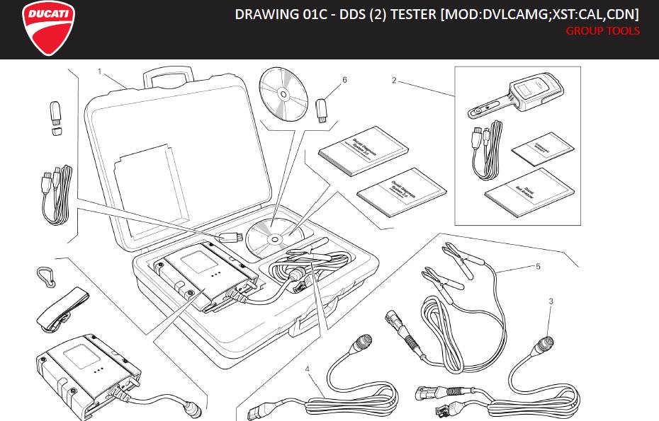 6DRAWING 01C - DDS (2) TESTER [MOD:DVLCAMG;XST:CAL,CDN]; GROUP TOOLShttps://images.simplepart.com/images/parts/ducati/fullsize/DVL_AMG_MY13_USA_EN_2013072.jpg