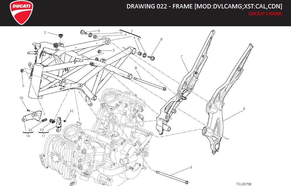 11DRAWING 022 - FRAME [MOD:DVLCAMG;XST:CAL,CDN]; GROUP FRAMEhttps://images.simplepart.com/images/parts/ducati/fullsize/DVL_AMG_MY13_USA_EN_2013082.jpg