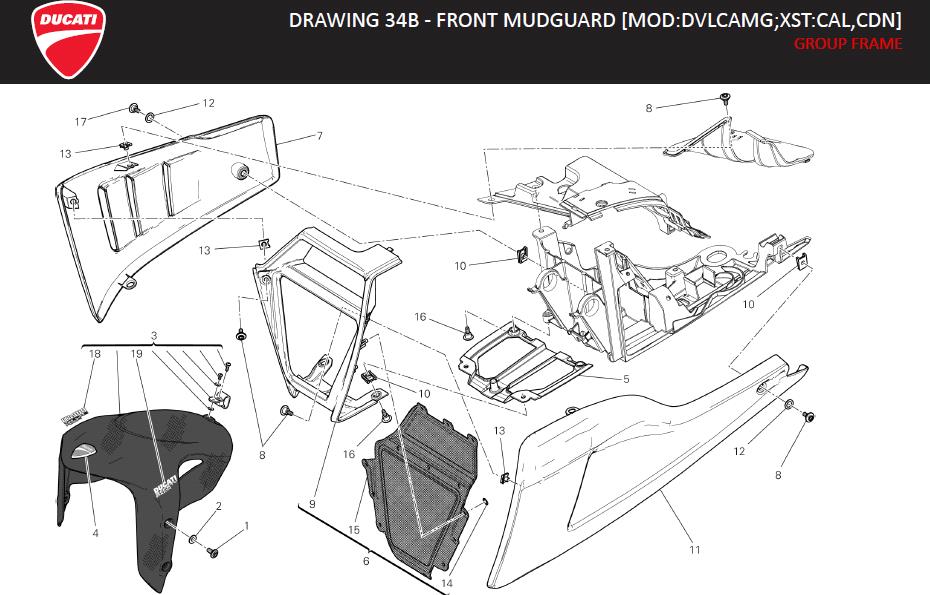 18DRAWING 34B - FRONT MUDGUARD [MOD:DVLCAMG;XST:CAL,CDN]; GROUP FRAMEhttps://images.simplepart.com/images/parts/ducati/fullsize/DVL_AMG_MY13_USA_EN_2013140.jpg