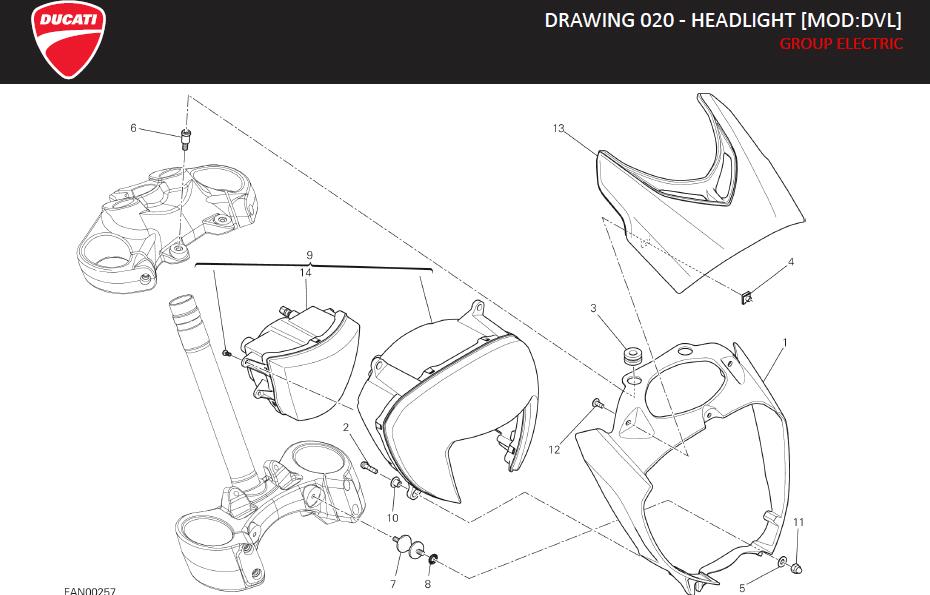 6DRAWING 020 - HEADLIGHT [MOD:DVL]; GROUP ELECTRIChttps://images.simplepart.com/images/parts/ducati/fullsize/DVL_USA_EN_2014010.jpg