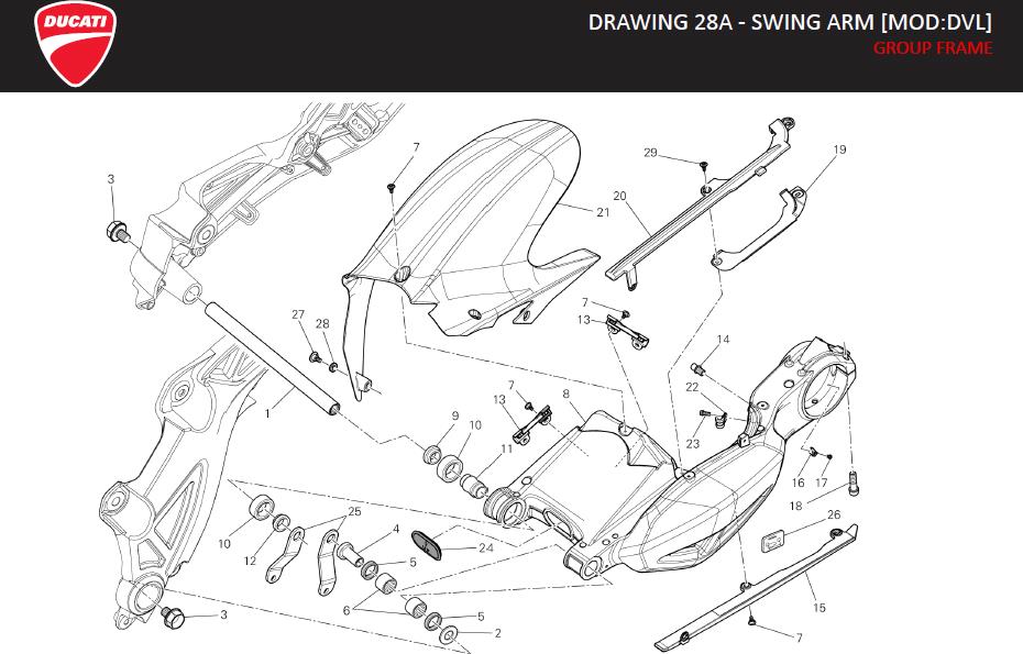 18DRAWING 28A - SWING ARM [MOD:DVL]; GROUP FRAMEhttps://images.simplepart.com/images/parts/ducati/fullsize/DVL_USA_EN_2014130.jpg