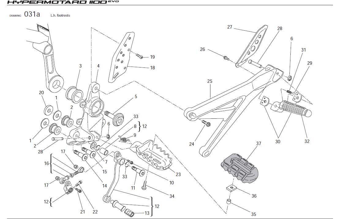 9L.h. footrestshttps://images.simplepart.com/images/parts/ducati/fullsize/HYM1100EVO_USA_2010076.jpg