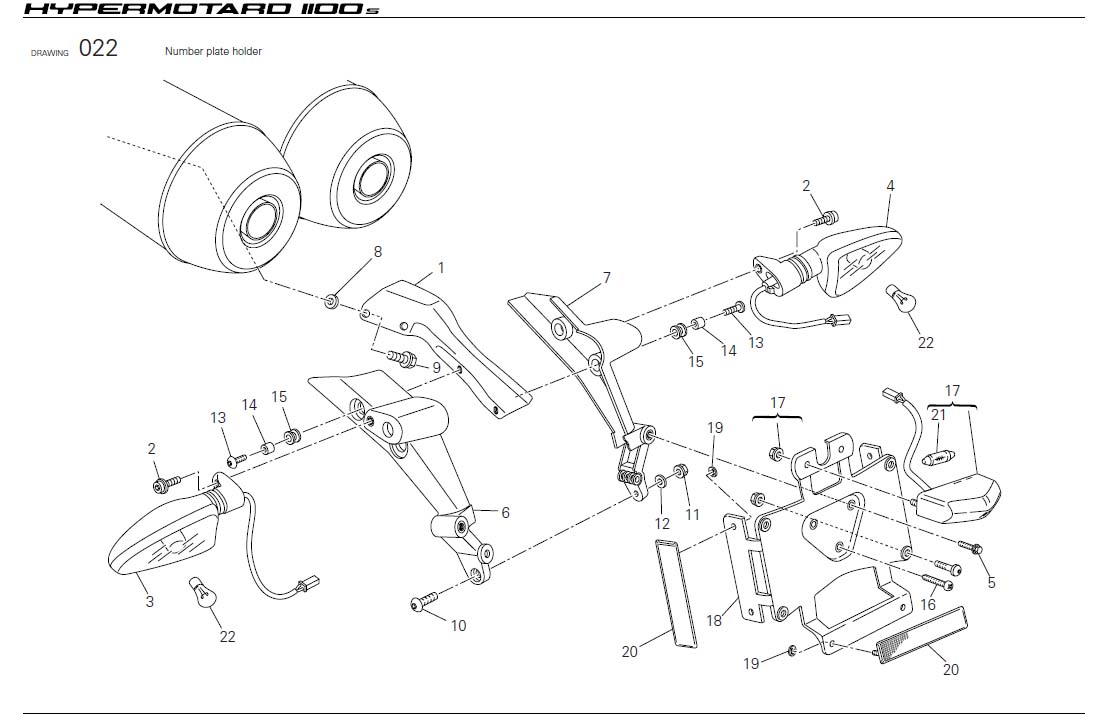 17Number plate holderhttps://images.simplepart.com/images/parts/ducati/fullsize/HYM1100S_USA_2009054.jpg