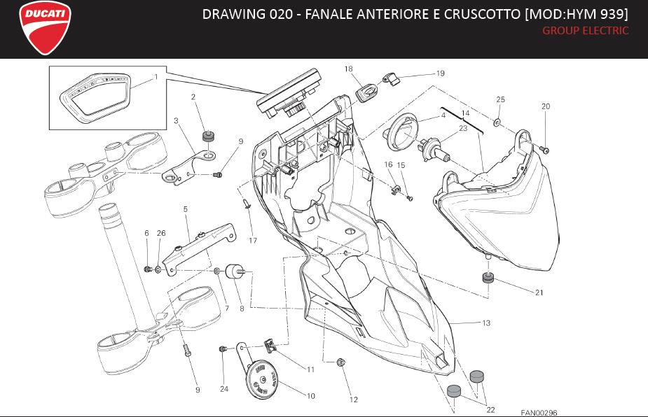 13DRAWING 020 - FANALE ANTERIORE E CRUSCOTTO [MOD:HYM 939]; GROUP ELECTRIChttps://images.simplepart.com/images/parts/ducati/fullsize/HYM939_MY16USA010.jpg