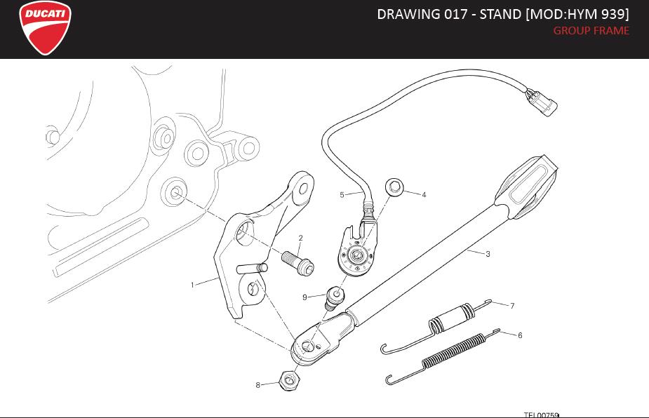 1DRAWING 017 - STAND [MOD:HYM 939]; GROUP FRAMEhttps://images.simplepart.com/images/parts/ducati/fullsize/HYM939_MY16USA080.jpg