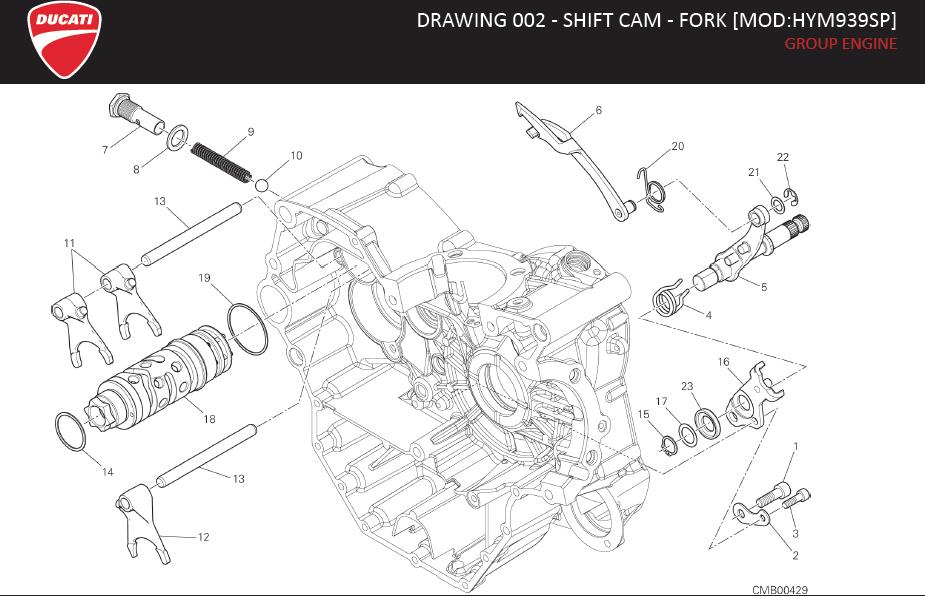 6DRAWING 002 - SHIFT CAM - FORK [MOD:HYM939SP]; GROUP ENGINEhttps://images.simplepart.com/images/parts/ducati/fullsize/HYM939_SP_USA_MY16016.jpg