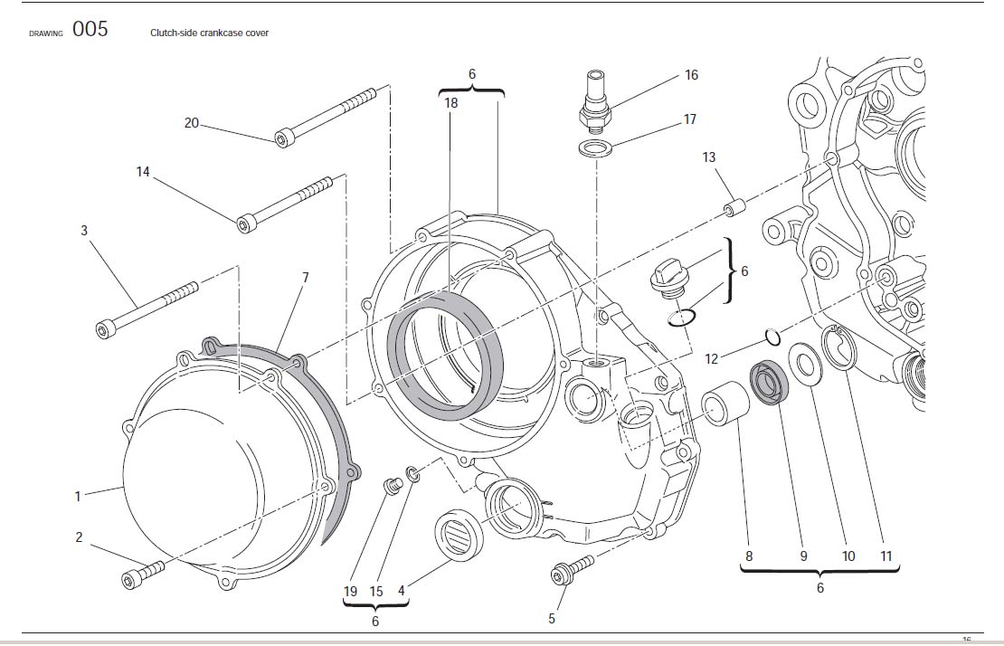 1Clutch-side crankcase coverhttps://images.simplepart.com/images/parts/ducati/fullsize/HYM_1100_EVO_USA_2012018.jpg